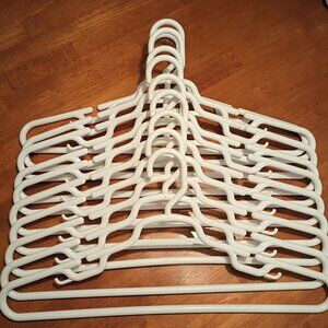 Hangers, Large, Plastic, set of 10